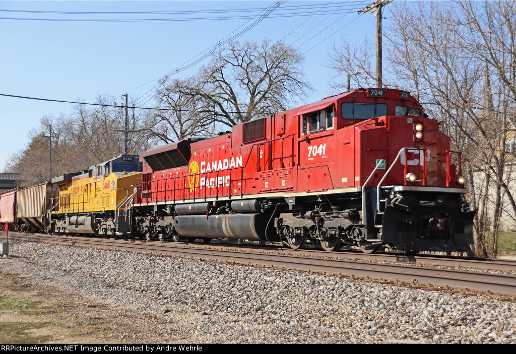 Beaver and Uncle Pete rebuilds power an eastbound potash train